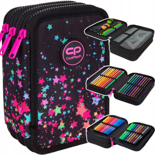 Trojitý peračník CoolPack Jumper 3 Galaxy s príslušenstvom